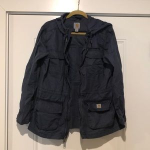 Hooded Navy Carhartt Utility Jacket